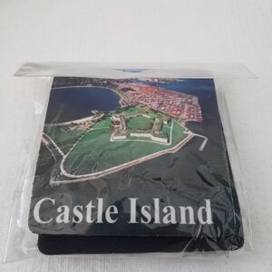 2 new Castle Island square coasters 4/$25